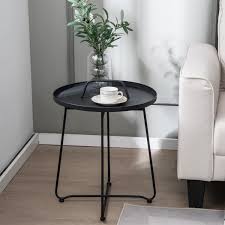 Outdoor Metal Patio End Side Table