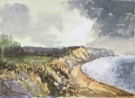 Storm Clouds At Cliffs End Painting