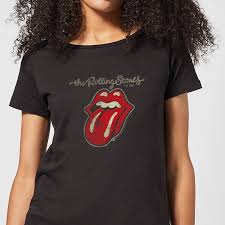 rolling stones plastered tongue women s