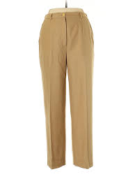 Details About Appleseeds Women Brown Wool Pants 12 Petite