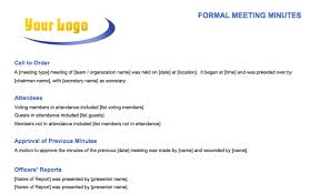 Free Meeting Minutes Template For Microsoft Word