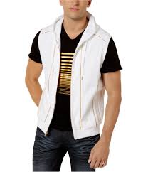 I N C Mens Gold Piping Sweater Vest