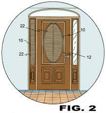 Oval Shapes Blind For Doors With Glass