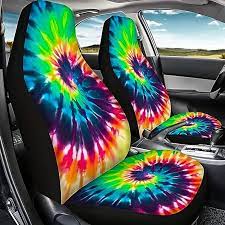 Tie Dye Style Car Seat Covers Includes