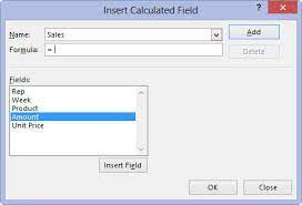 pivot tables in excel 2016