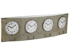Art Deco Gray Wall Clocks For