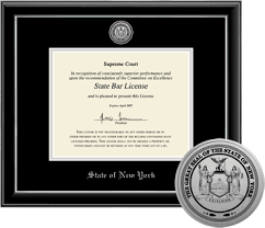 Black document frame, 13 x 15.5 with 8.5 x 11 double mat by studio décor®. Professional Certificate And License Frames Church Hill Classics