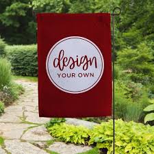 Design Your Own Garden Flag Red