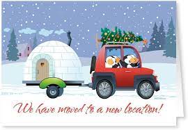 Merry christmas from sender's name price. New Address We Ve Moved Holiday Card 18 Cards Envelopes Office Products Amazon Com
