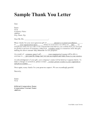 Thank You Letter Sample Thank You Letter Sample Example Professional