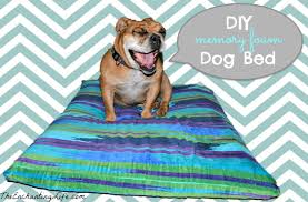 easy diy dog bed made with memory foam