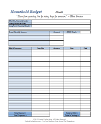 Free Printable Budget Worksheets Download Or Print