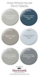 Whole House Paint Palettes By Benjamin