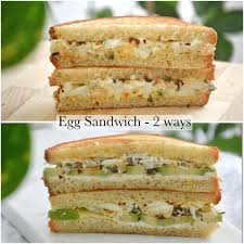 egg sandwich 2 ways savory sweetfood