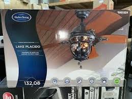 black iron indoor outdoor ceiling fan