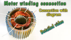 single phase motor winding connection