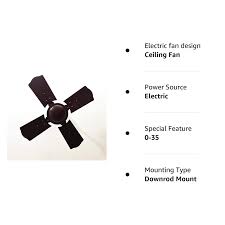 24 inch small ceiling fan brown