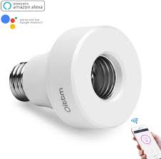 Amazon Com Oittm Smart Light Socket Wi Fi Lights Bulb Adapter Base Converter E26 Lamp Holder Compatible With Alexa And Google Assistant No Hub Required App Control From Anywhere