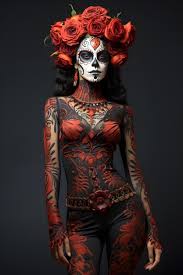 mexican dead sugar skull makeup