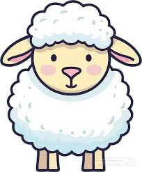 sheep clipart ilration of a white