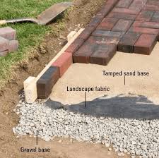 how to lay patio pavers on dirt easy