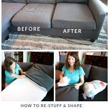 how to stuff sofa cushions give new