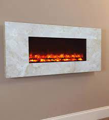 The Celsi Electriflame Travertine Wall