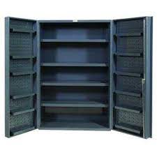 durham bin steel storage cabinet 36 wide 24 deep 72 high 16 shelf ke louvered panel door part dc36 4s12ds 95