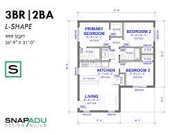 3 Bedroom Adu Floor Plans For Accessory