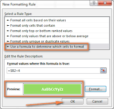 Excel Conditional Formatting Formulas