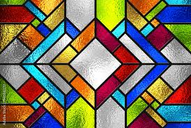 Stained Glass Window Abstract Colorful