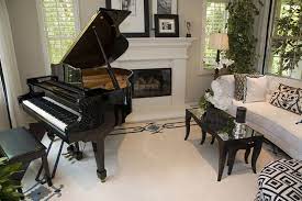 piano living rooms piano room decor