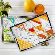 spy mug rug tutorial quilters candy