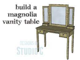 easy diy build a magnolia vanity table