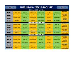 12 week elite hybrid schedule template