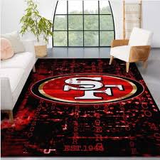 san francisco 49ers nfl area rug living