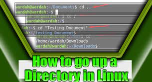 how to go up a directory in linux