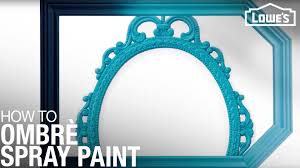 It saves paint by having a high transfer efficiency, using less to finish the project than a regular sprayer. Ombre Spray Painted Frames