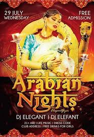 party flyer arabian nights 10016969