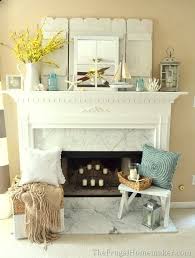 Summer Mantel Decor Ideas Fireplace