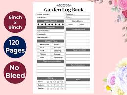 Kdp Garden Planner Log Book Interior