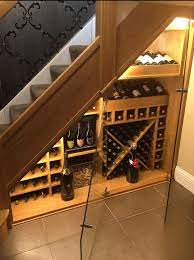 Glass wine storage under stairs. Stairbox Fully Refurbished Staircase With A Unique Built In Wine Cellar