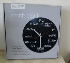 Decodyne Math Clock Wall Clock Math