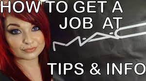 how to get a job at mac cosmetics