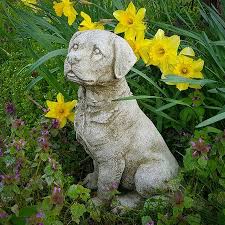 labrador puppy dog garden ornament