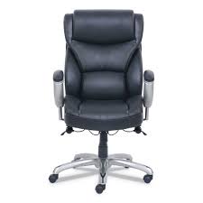 Emerson Big And Tall Task Chair Supports Up To 400 Lbs Black Seat Black Back Silver Base