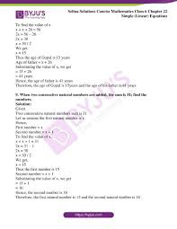 Concise Mathematics Class 6 Chapter 22