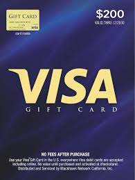 visa 200 gift card with purchase