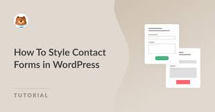 how to style contact forms in wordpress