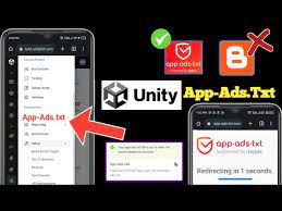 how to setup app ads txt for unity ads